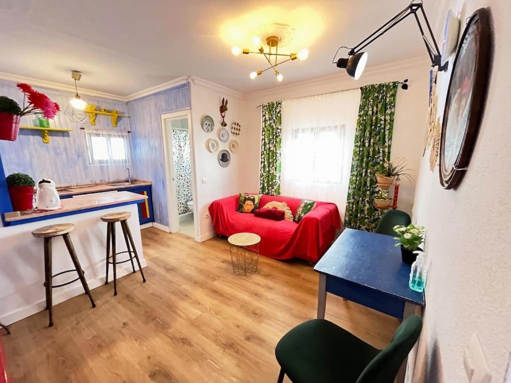 El Mundo De Frida Parking Y Terraza Apartment โกนิล เด ลาฟรอนเตรา ภายนอก รูปภาพ
